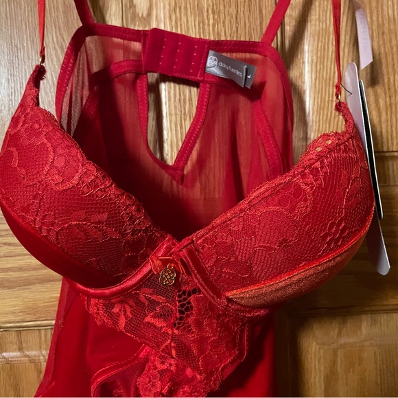 Red lace teddy - Picture 2 of 6